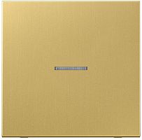 Лицевая панель Jung LS990 metal для 1-кл. выключателя с подсветкой латунь картинка